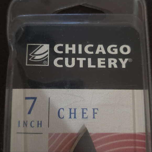 Chicago Cutlery 7" Chef's Knife Cherrywood Contour Handle NEW American Pride - Picture 5 of 11